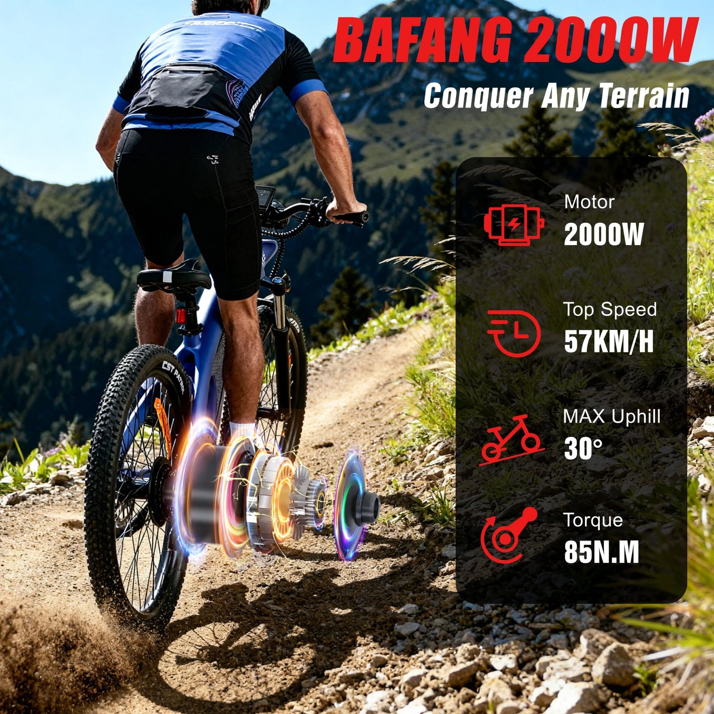 From Huanci, the HX Q5 delivers unstoppable power and rugged capability for serious riders on 27.5 inch wheels.