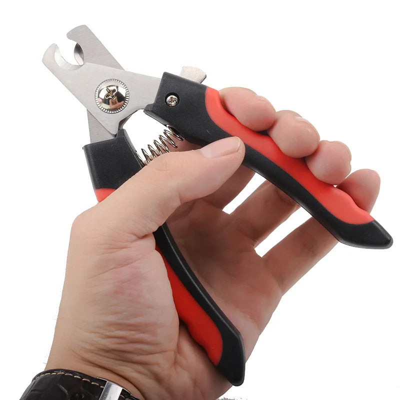 Experience effortless at home grooming with this stainless steel pet nail clipper, delivering quick, safe trims for your dog or cat.