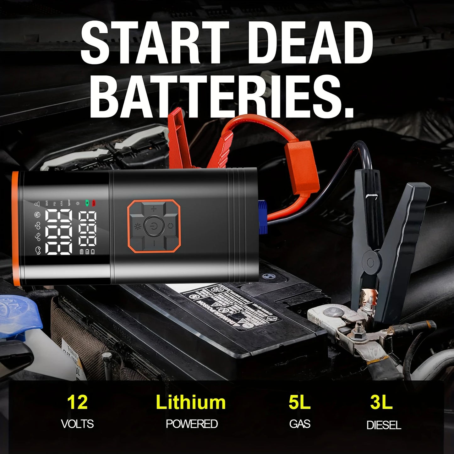 From High Concerned Chemical, this digital display portable tire inflator gives you precise pressure readouts, fast inflation, and USB freedom for cars, bikes, motorcycles, and your weekend inflatables.