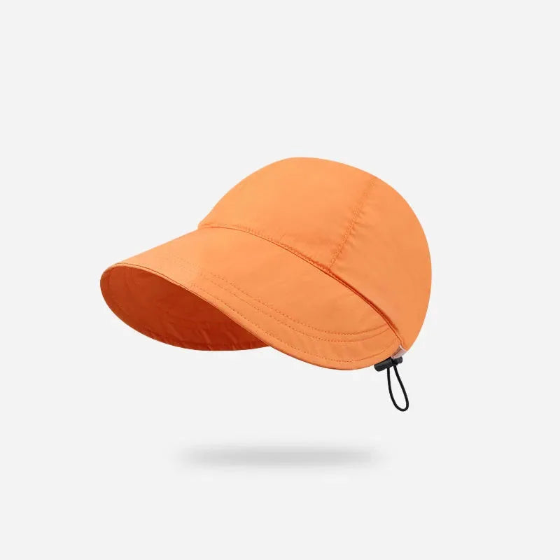 Foldable Sun Hat Summer Outdoor Beach Fisherman Hat Sun Protection Adjustable Cotton Wide Brim Women's Fisherman Hat