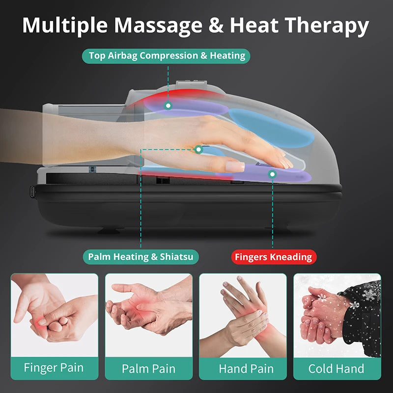 Medcursor Wireless Hand Massager With Air Compression Palm Acupoint Therapy