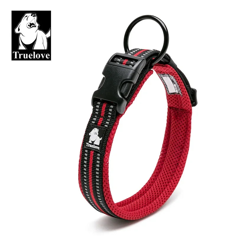 TrueLove Nylon Adjustable Padded Reflective Dog And Cat Collar TLC5011