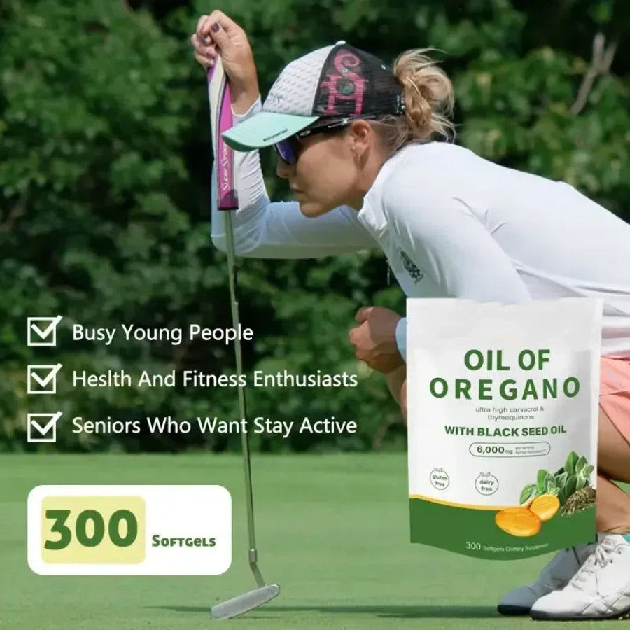You can support daily wellness with a potent blend of oil of oregano and black seed oil in convenient capsules for everyday resilience, energy, and vitality.