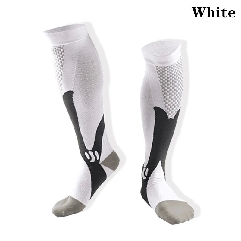 Experience all-day comfort and performance with knee-high compression socks from Brand NONE, designed for you as an athlete and everyday mover, with soft yet supportive fabric that improves your circulation and speeds recovery after workouts.
