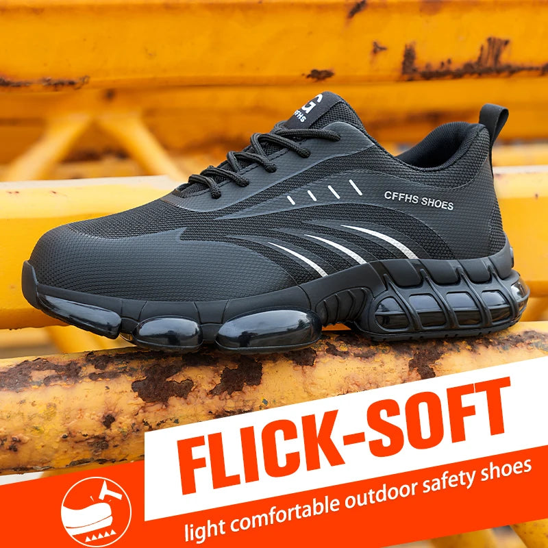 Step into safety with breathable lightweight comfort and reliable anti smash and anti puncture protection you can trust, designed to keep your feet cool, supported, and ready for demanding jobs.