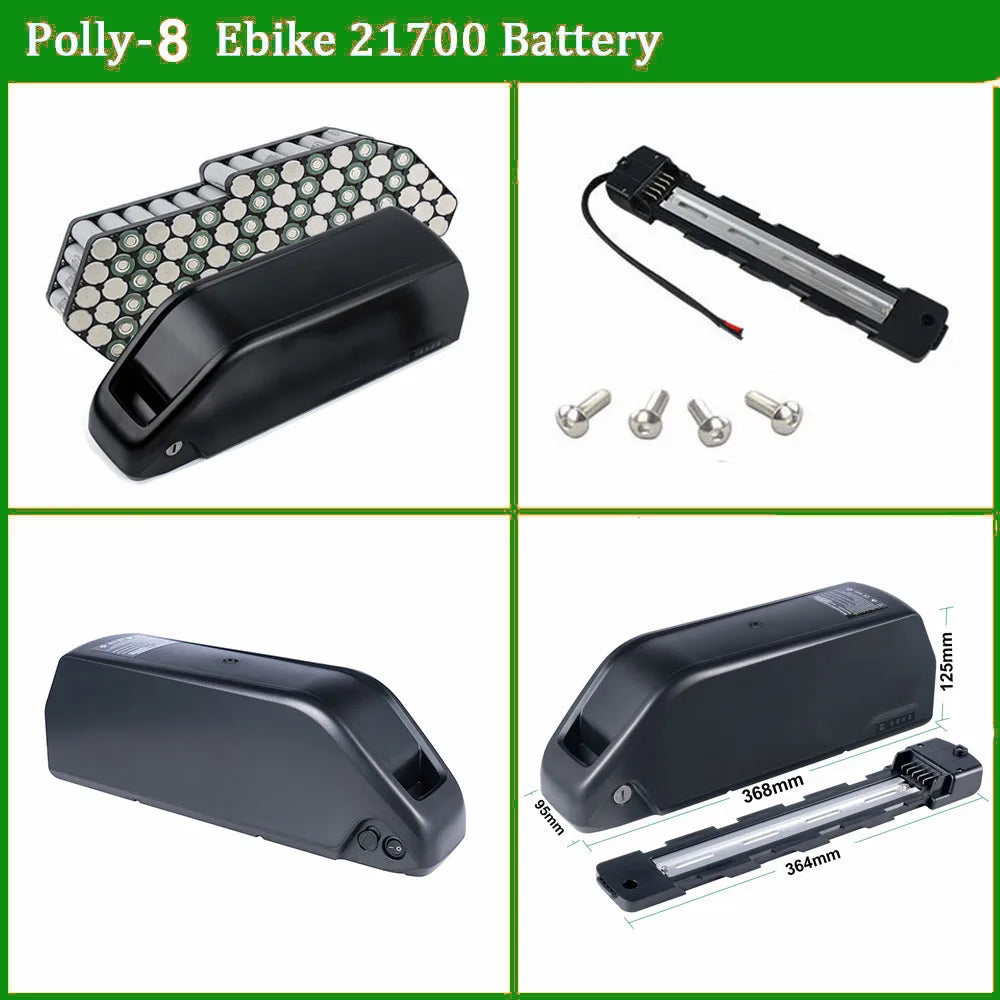 Unitpackpower Ebike Battery 52V 48V 24Ah 21700 18650 Pack For BBS02 BBS01 BBSHD