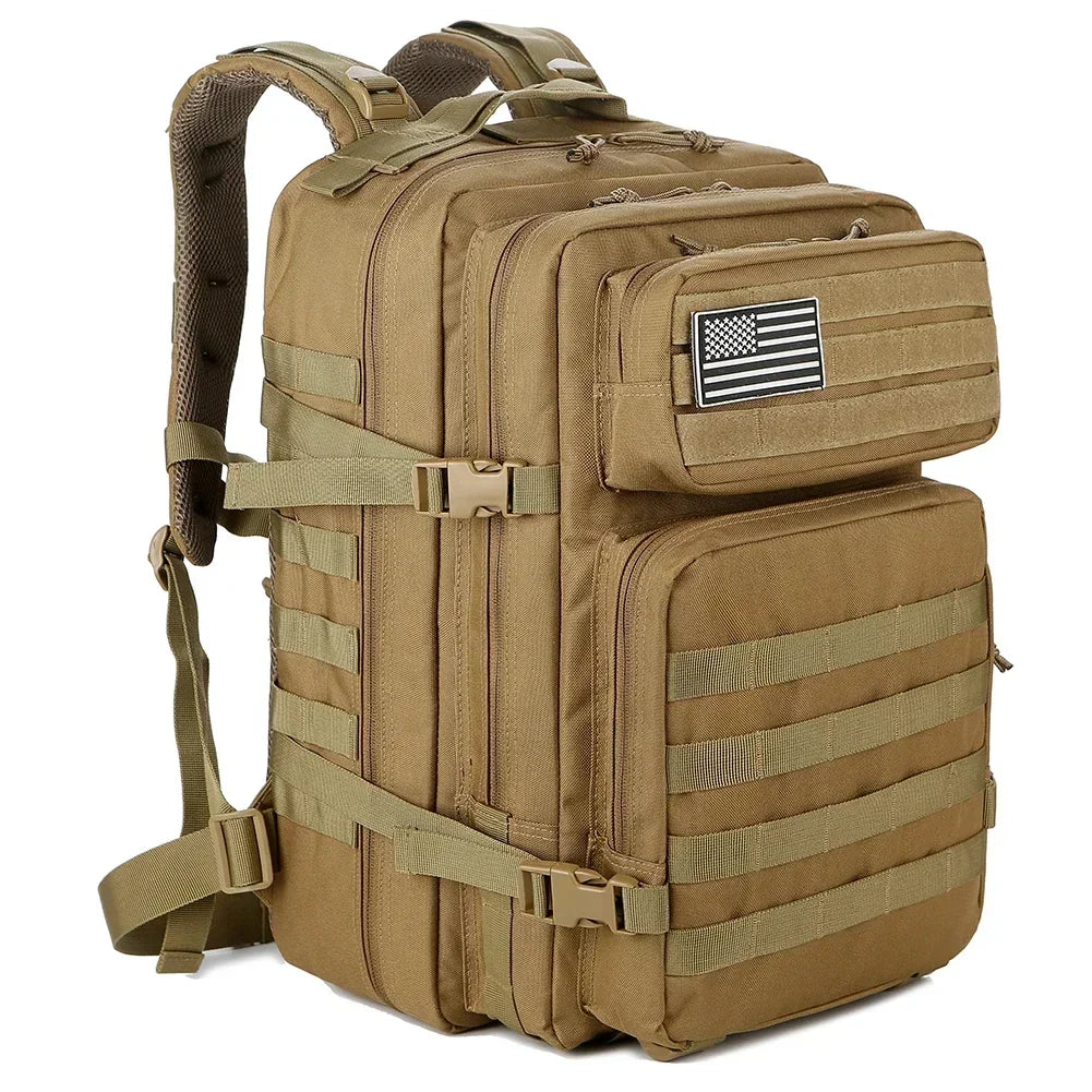 45L Tactical Backpack Large Capacity Outdoor Rucksack 3 Day Fitness Hiking Bag Hiking Camping Gear Backpacks