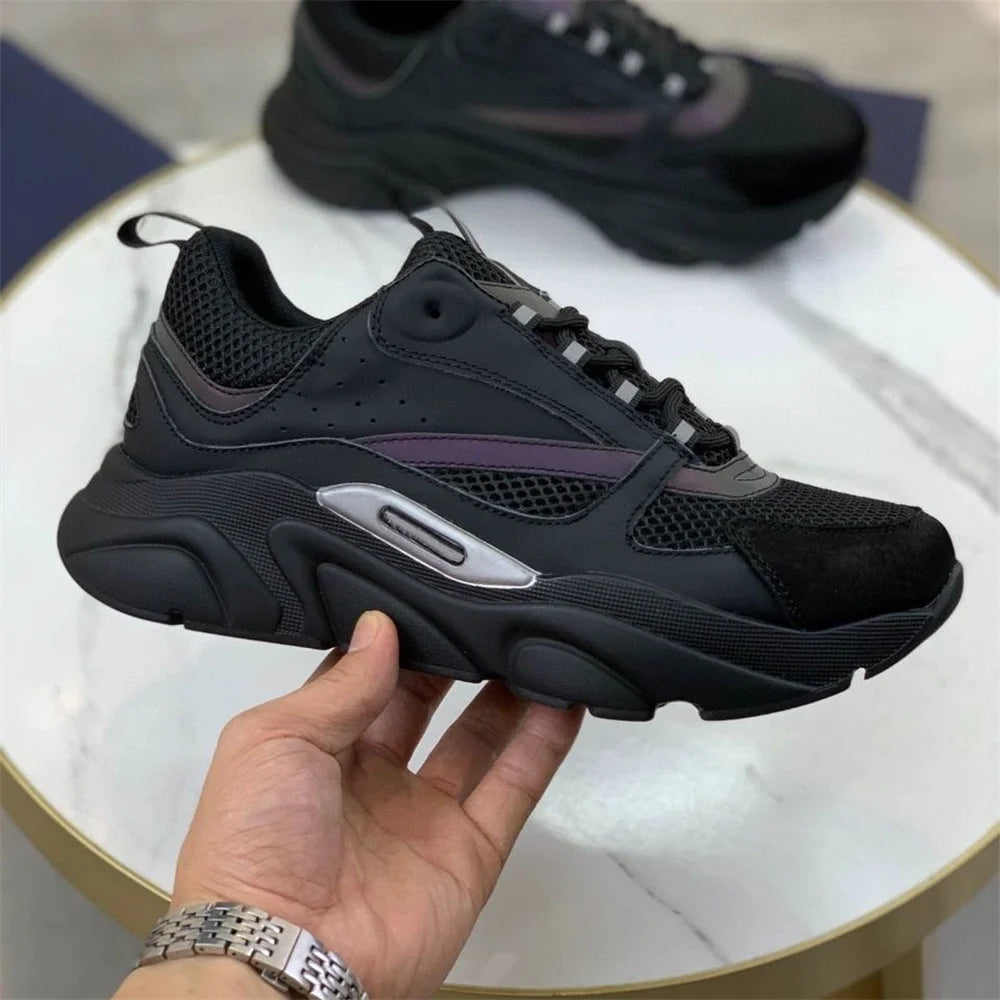 Men's Running Shoes Cushioned Road Sneakers Thick Soles Casual Jogging