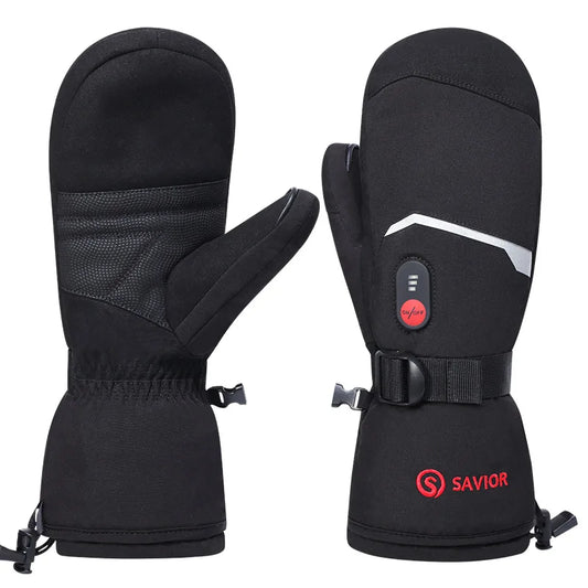 Savior Heat Winter Heated Mittens For Men Women With Rechargeable Battery