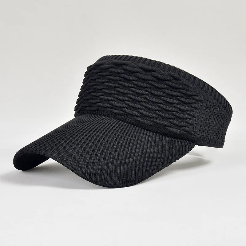 Outdoor Sport Tennis Golf Running Travel Beach Hat Women Anti-UV Sun Hat Breathable Adjustable Empty Top Visor Cap for Men