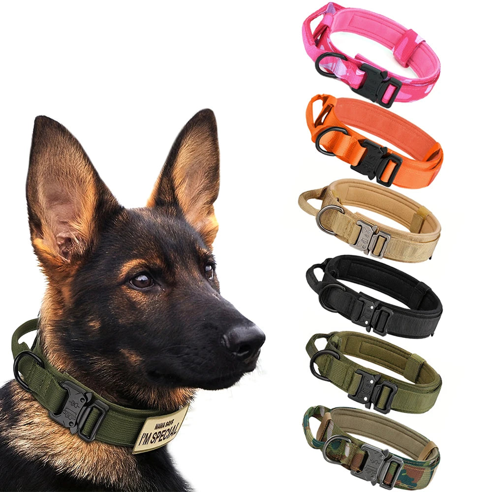 PETRAVELCN Dog Training Collar Set Adjustable Tactical Collar And Leash