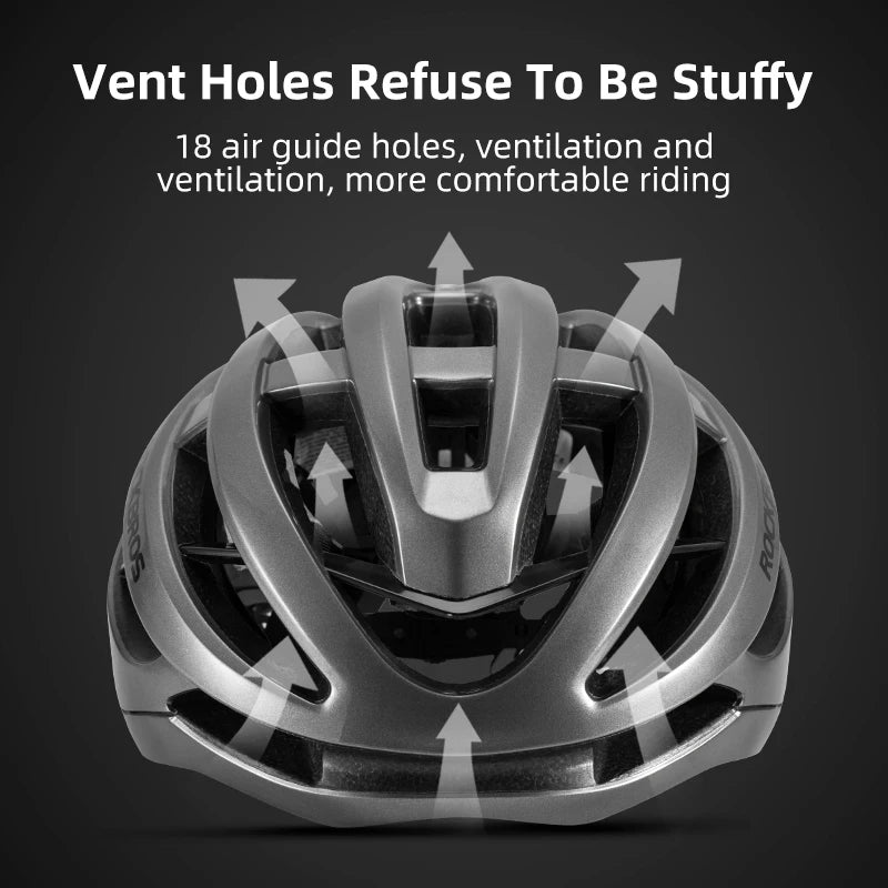 RockBros Breathable Ultralight Bicycle Helmet Integrally Molded Road Bike