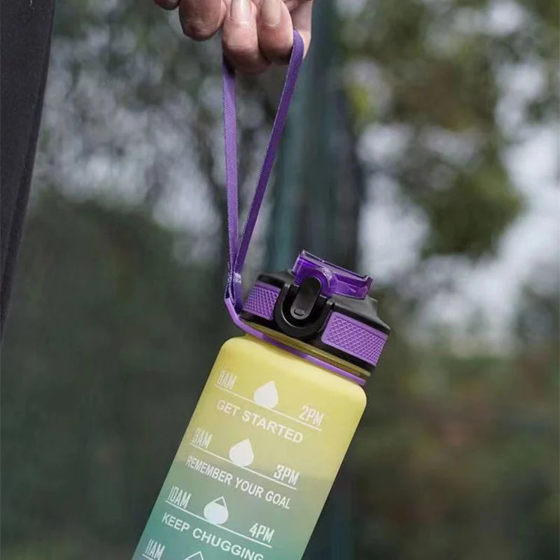 BPA Free Leak Proof Sports Water Bottle - High Quality Portable Shatterproof Cup for Hiking Travel Gym 1000ml