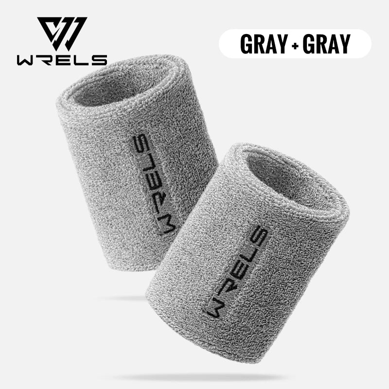 WRELS Terry Cloth Moisture Wicking Wristbands For Sports Tennis Gym Absorbent