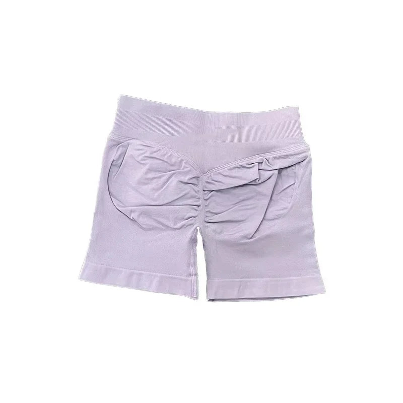Impact Shorts with Logo Women Seamless Yoga Shorts Scrunch Bum Gym Shorts Workout Biker Short Fitness