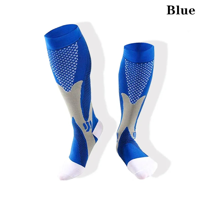 Experience all-day comfort and performance with knee-high compression socks from Brand NONE, designed for you as an athlete and everyday mover, with soft yet supportive fabric that improves your circulation and speeds recovery after workouts.