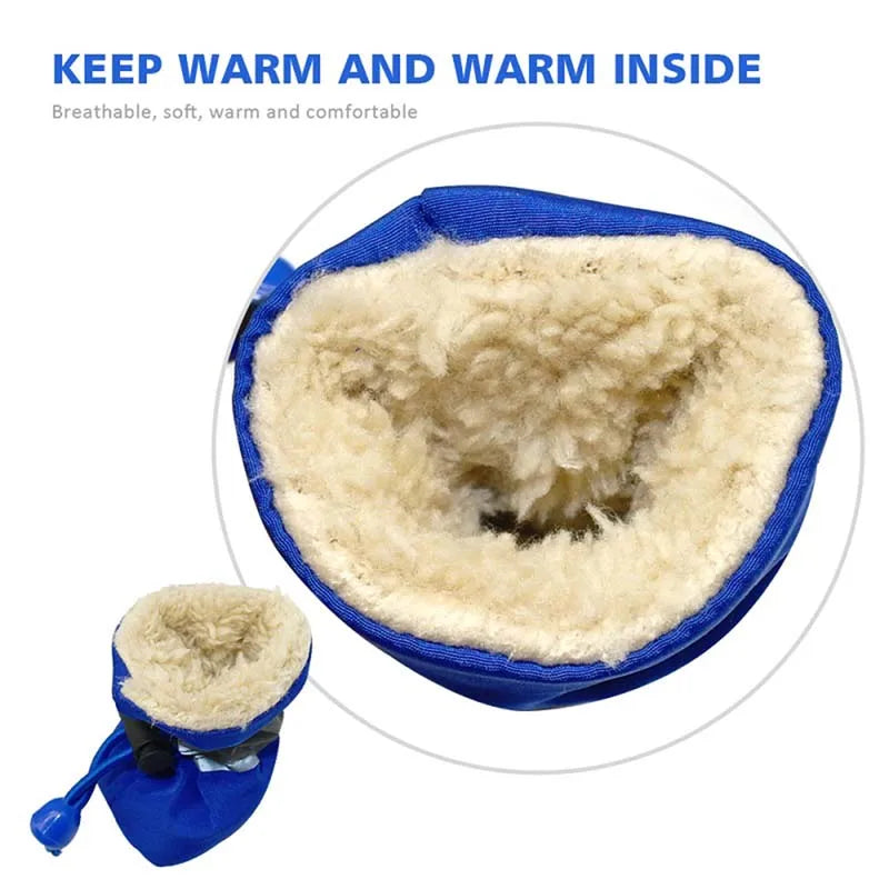 Antiskid Puppy Shoes Waterproof Winter Soft Sole Pet Shoes For Small Dogs