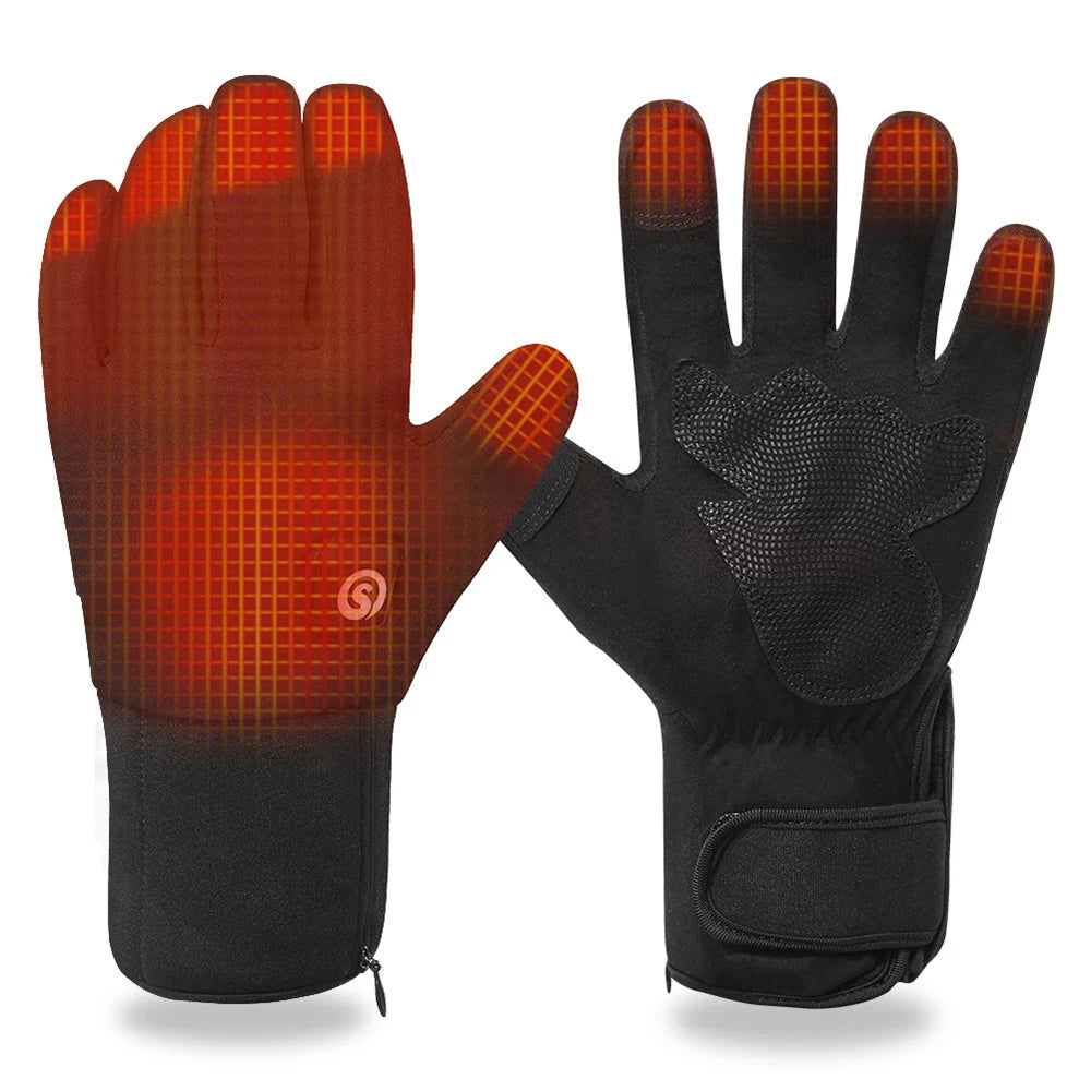 You stay warm on every winter ride with Snow Deer rechargeable heated gloves.