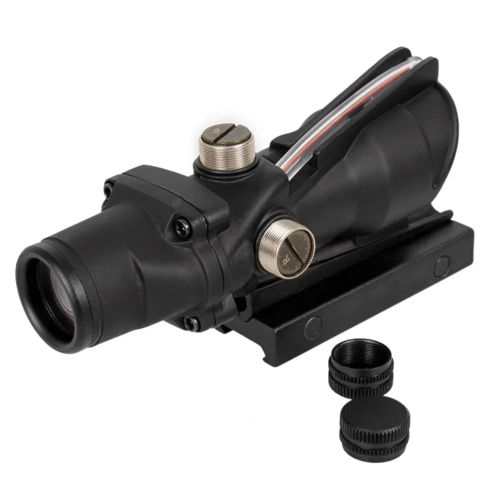 Bestsight 4X32 Rifle Scope Red Dot Illuminated Etched Reticle