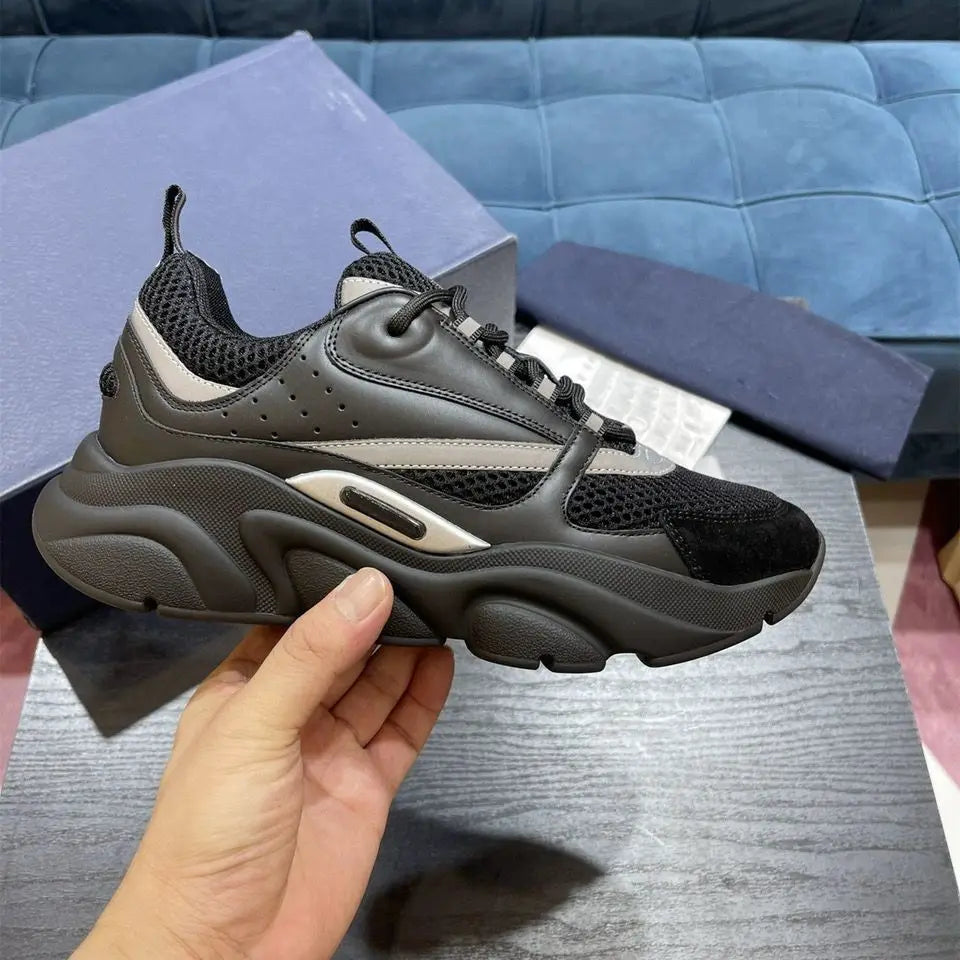 Men's Running Shoes Cushioned Road Sneakers Thick Soles Casual Jogging
