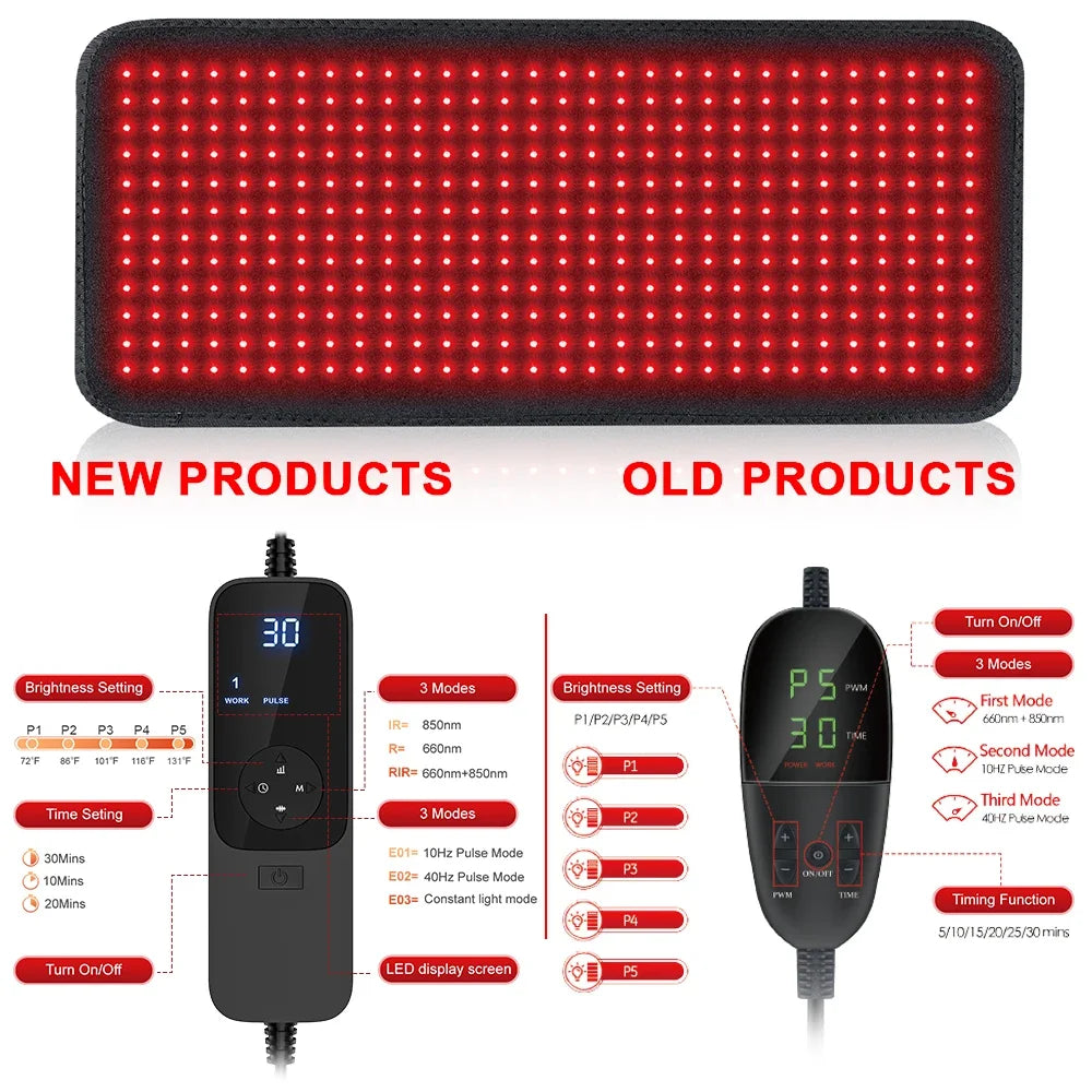 Astarexin Red Light Therapy Heating Pad For Body Infrared Pain Relief
