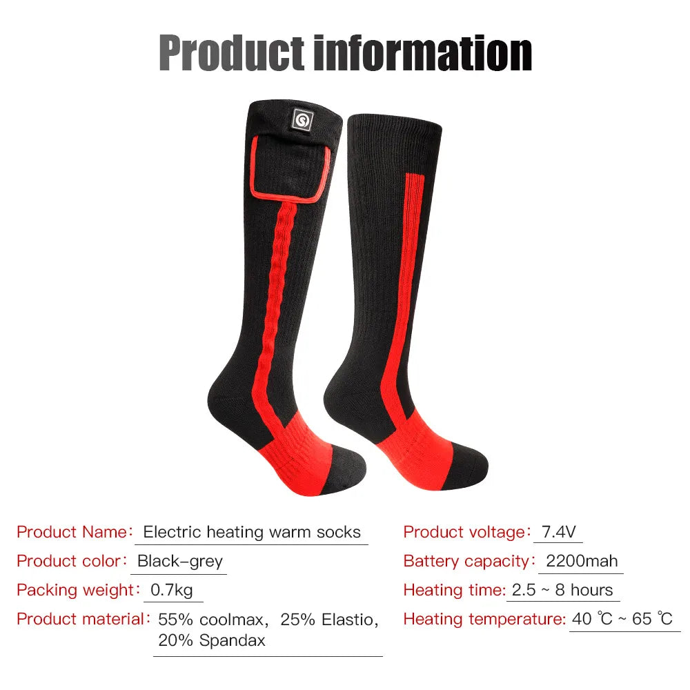 Stay warm on every cold adventure with SNOW DEER heated socks that deliver reliable warmth when you need it most.