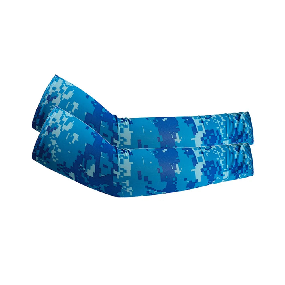Stay cool and protected on every outdoor adventure with these unisex cooling arm sleeves that shield your skin from sun and UV rays.