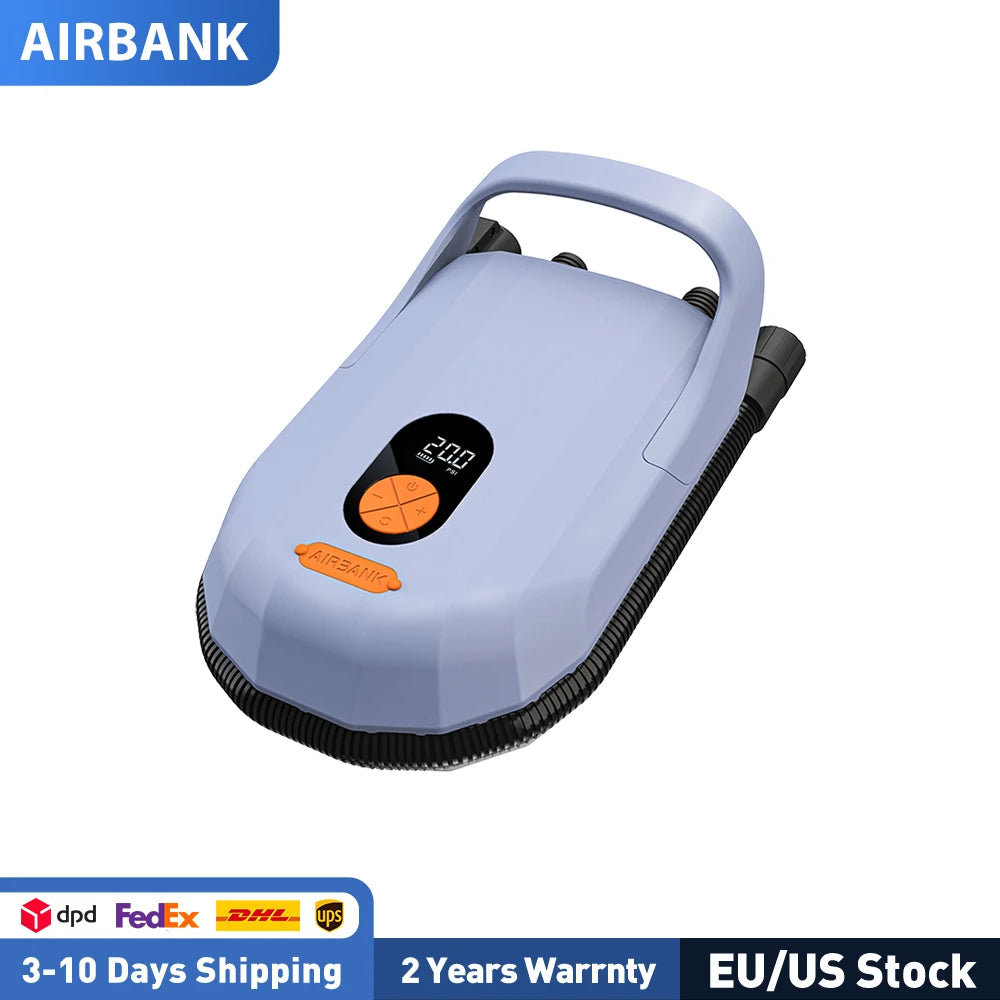 Power up your rides and keep your boards ready anywhere you go with the AIRBANK SUP Electric Air Pump, a compact, battery powered inflator designed for boards, kites, and essential outdoor sessions for reliable inflation during hikes, camps, or travel.