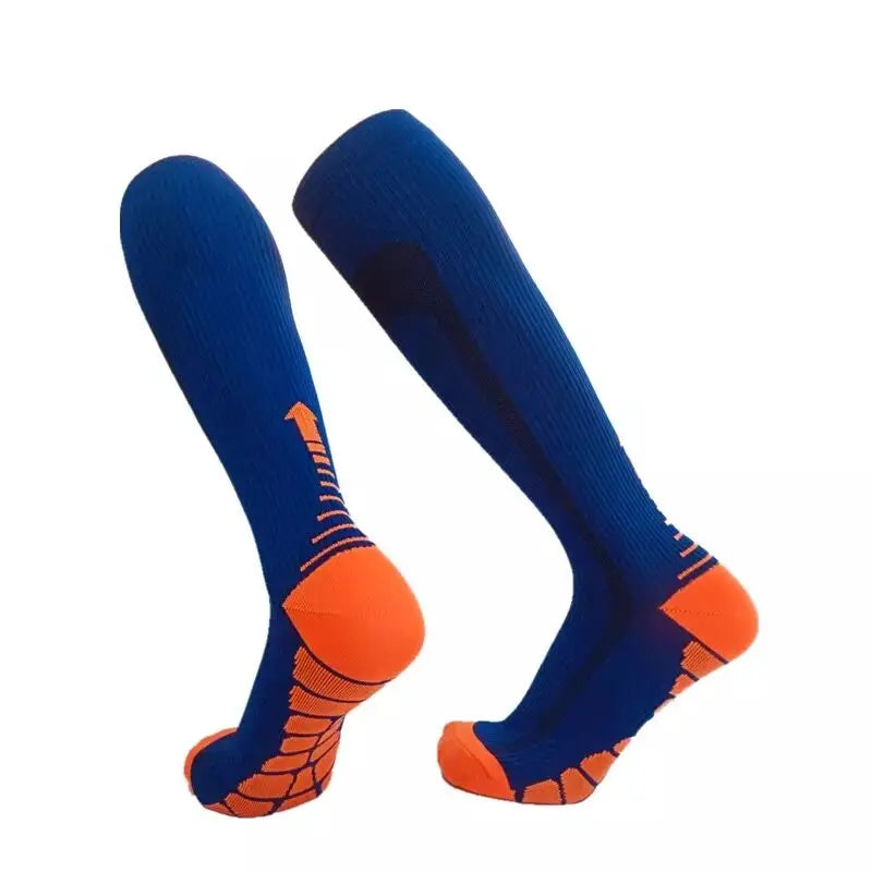Experience all-day comfort and performance with knee-high compression socks from Brand NONE, designed for you as an athlete and everyday mover, with soft yet supportive fabric that improves your circulation and speeds recovery after workouts.