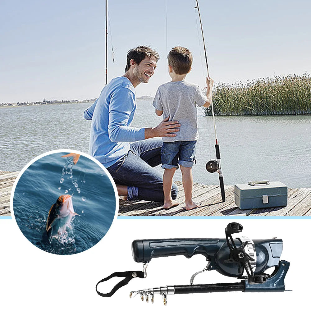 Experience effortless angling on every adventure with the APWIKOGER Telescopic Folding Fishing Rod, a compact, durable tool that folds down for easy travel yet extends for full-size performance on freshwater and saltwater exploits.