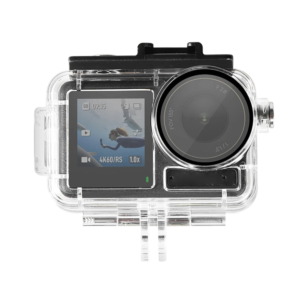 You can conquer the ocean depths with Alloyseed's 60M waterproof diving housing for your DJI Osmo Action, keeping your footage crystal clear and your camera safe.