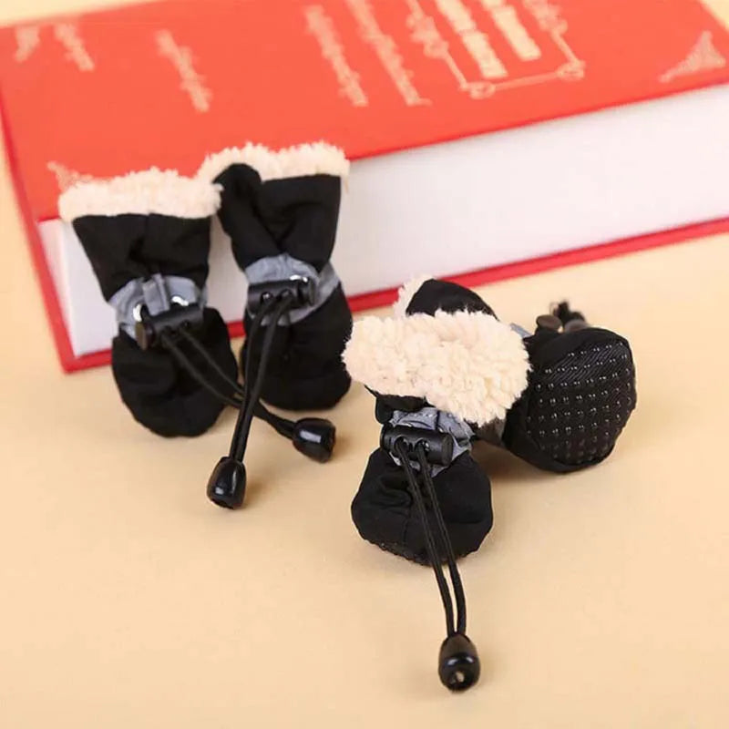 Antiskid Puppy Shoes Waterproof Winter Soft Sole Pet Shoes For Small Dogs