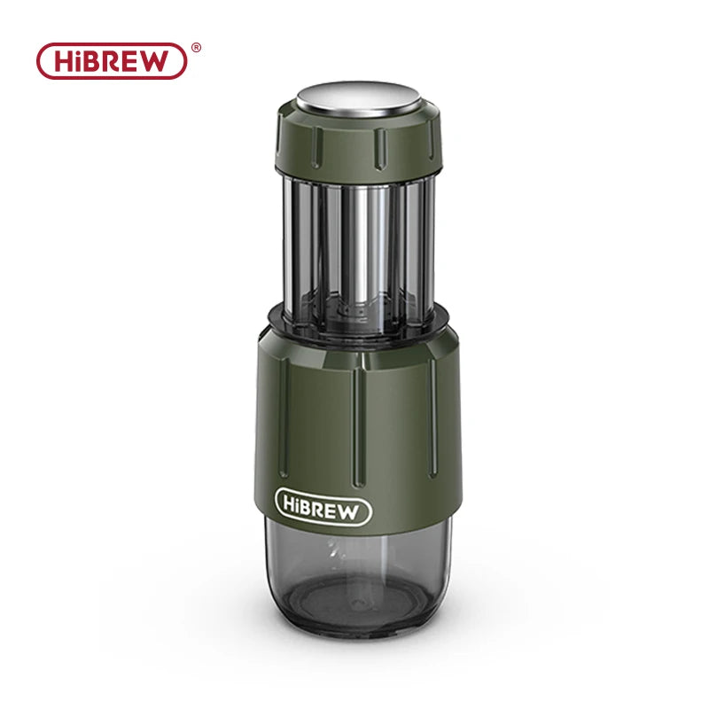 HiBREW delivers a compact, 2 in 1 portable coffee machine that brews hot or cold drinks on demand, wherever your day takes you, from office desks to campsites.