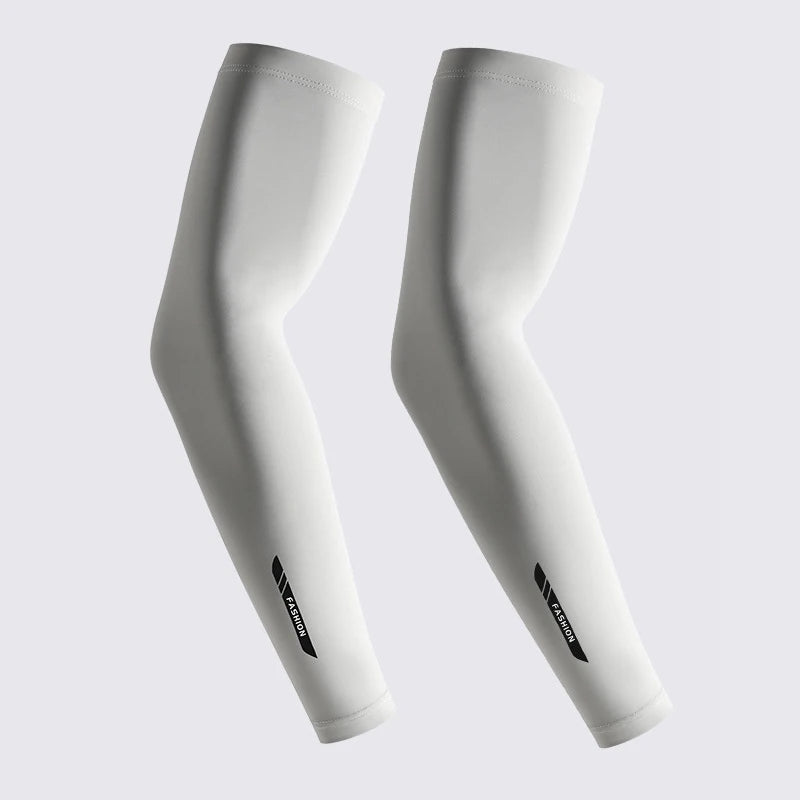 UPF 50+ Summer Thin Sun-protective Sleeve Men Anti-UV Arm Sleeves for Driving Cycling Male Arm UV Protection Ice Silk Sleeve
