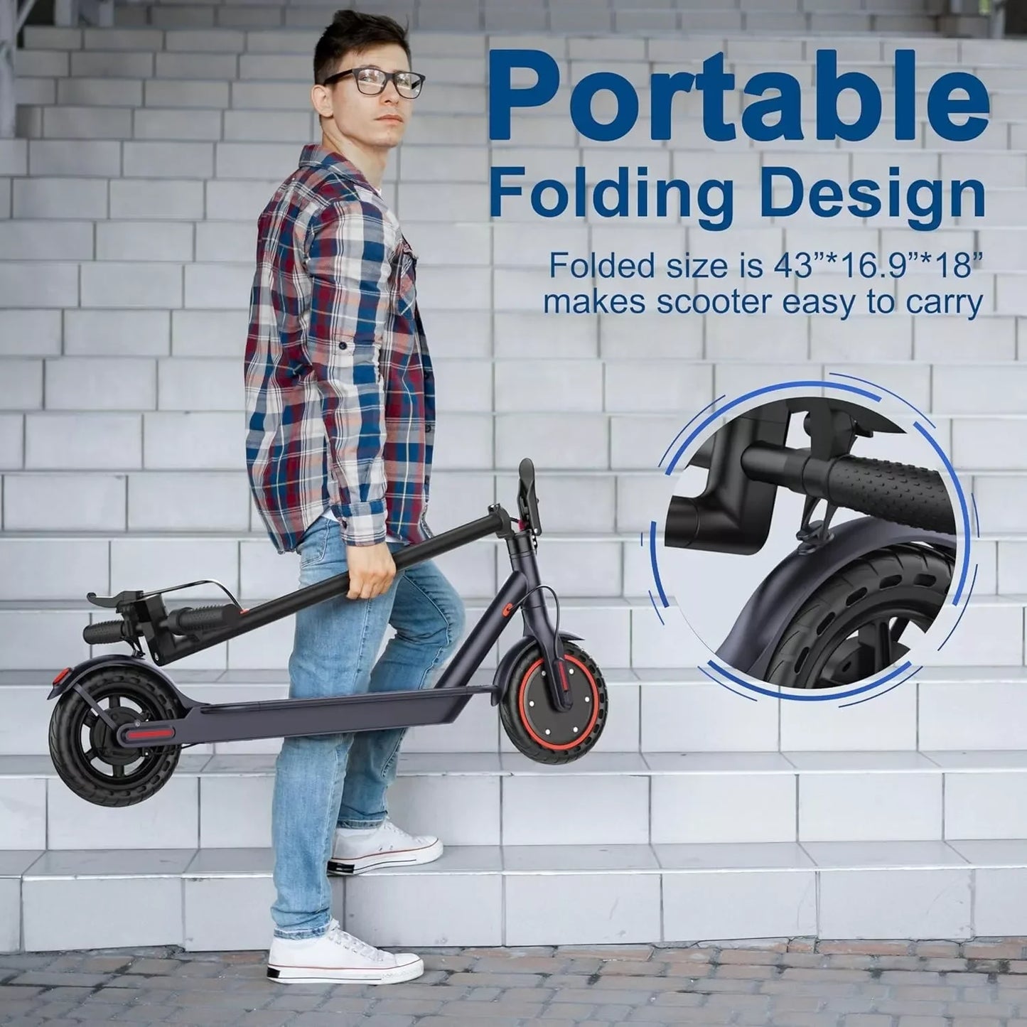 Experience agile city cruising with the Ladped LP60 electric scooter, delivering punchy acceleration, solid range, and your effortless portability for everyday adventures.