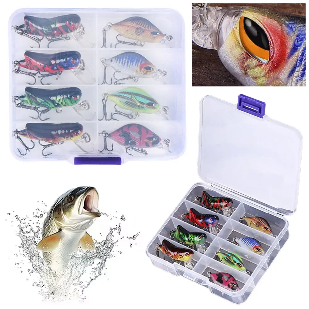 Experience lifelike action, precise casting, and confident strikes with the Shunmaii Mini Crankbait Wobbler set, designed for saltwater conditions and serious freshwater targets alike.