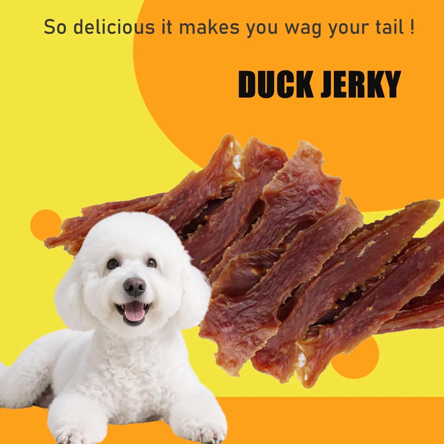 NONEDog Duck Dry Meat Treats give your dog a savory, chewable reward.