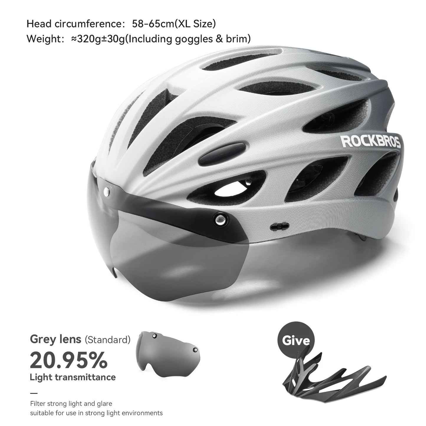 Ride with confidence in the ROCKBROS cycling helmet, a lightweight, integrated head protection for every MTB and road adventure, built for all-season durability.