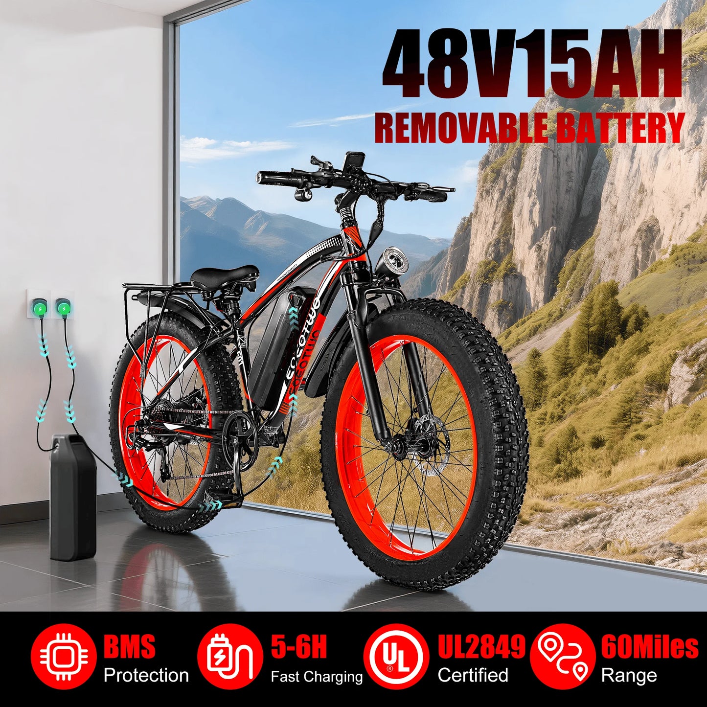 Experience the power and versatility of the EOEOTWO E01 electric bike, a capable adults' ride engineered for speed, range, comfort, and all-terrain confidence on city streets and backcountry trails.
