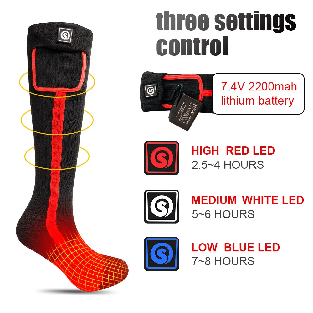 Stay warm on every cold adventure with SNOW DEER heated socks that deliver reliable warmth when you need it most.