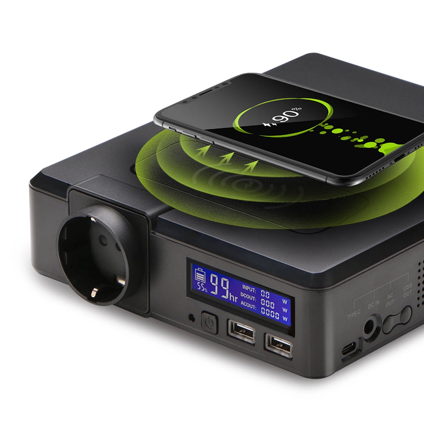 Allpowers 200W Portable Power Station 154Wh Solar Generator Wireless Charger