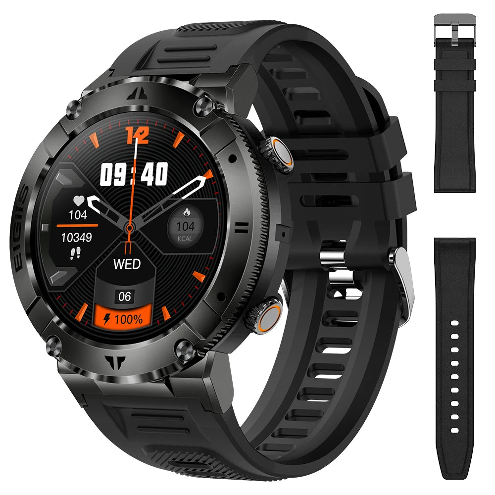 LaNikar Men Smartwatch TFT Display Bluetooth Call Blood Pressure Monitor