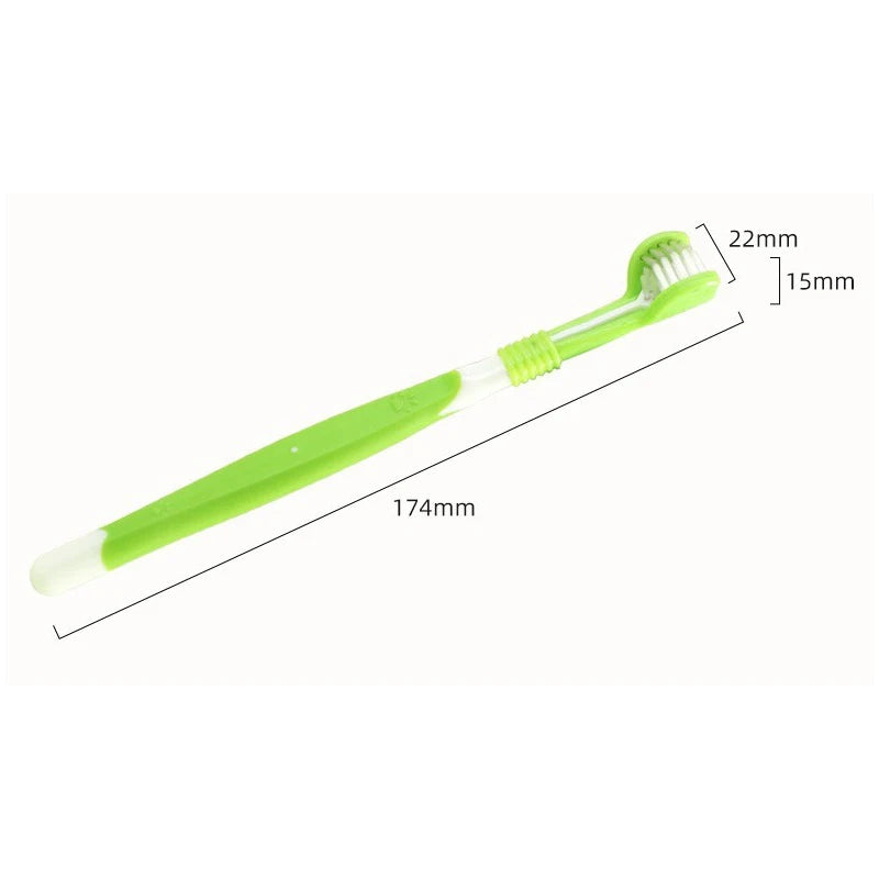 Give your companion brighter teeth and fresher breath with this 3-Sided Pet Toothbrush, a simple, ergonomic tool designed for fast, thorough daily cleaning.