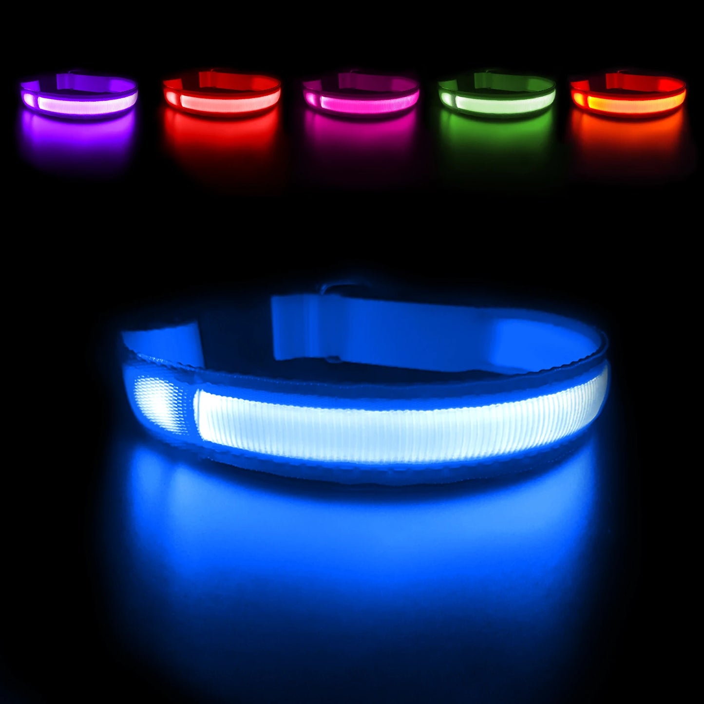 Light up every walk with the MASBRILL Luminous Dog Collar, a waterproof safety collar that keeps your dog highly visible and securely reassured in low light.