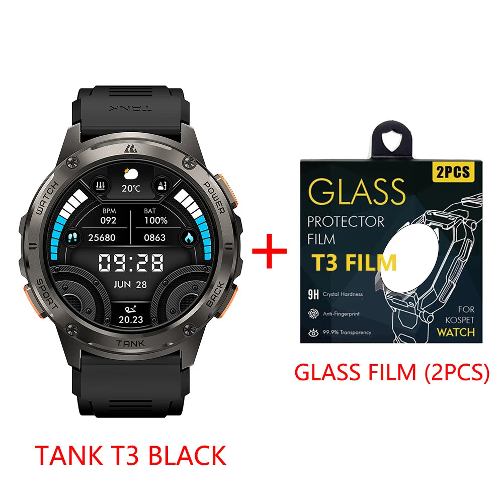 From KOSPET, the Tank T3 Smartwatch blends rugged durability with sleek, smart everyday convenience.