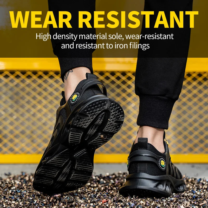 Experience effortless protection and all-day comfort with a lace-free design that lets you slip on quickly, stay secure, and adapt to demanding work environments.
