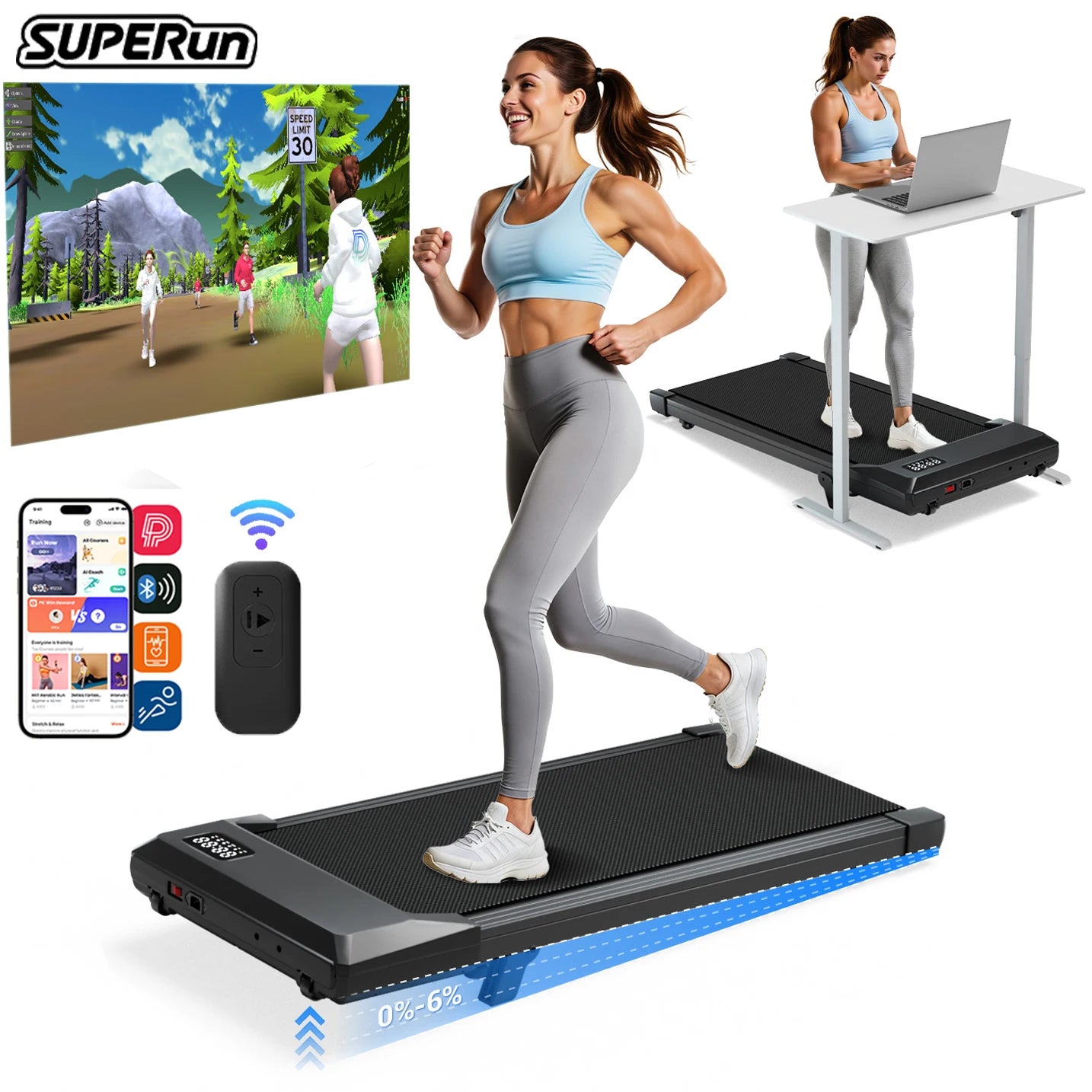 Transform your routine with a compact under-desk treadmill that brings powerful walking into your day.
