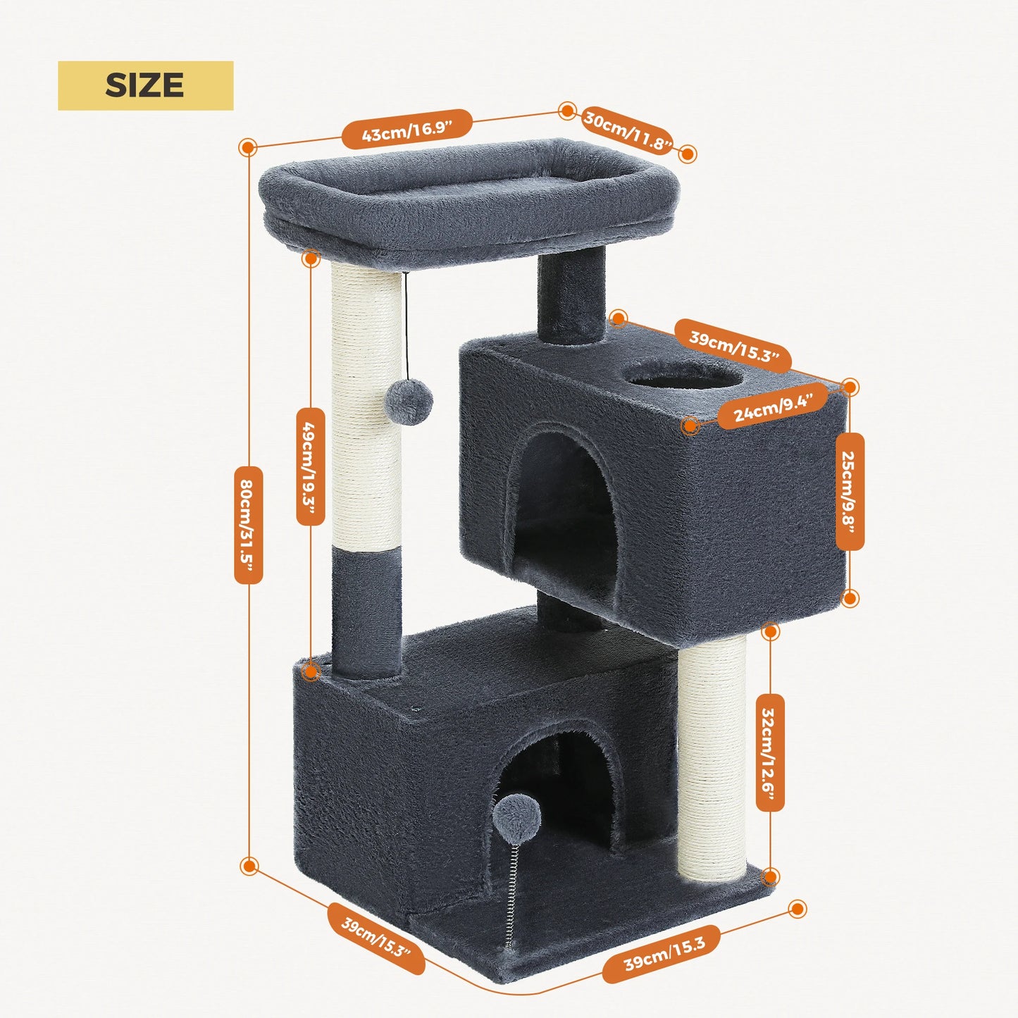 Unlock endless feline adventures with the PAWZ Road Large Cat Tree, a multi level playground built for indoor cats.