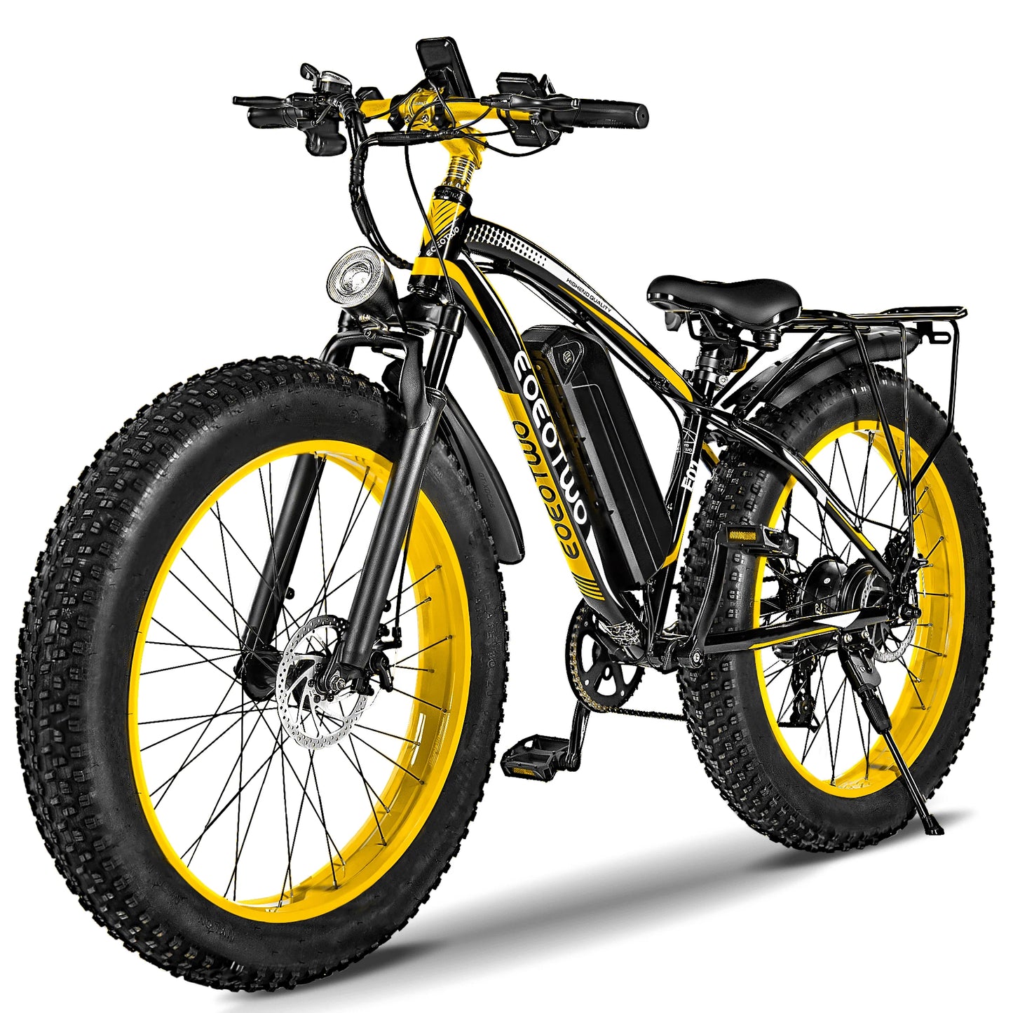 Experience the power and versatility of the EOEOTWO E01 electric bike, a capable adults' ride engineered for speed, range, comfort, and all-terrain confidence on city streets and backcountry trails.