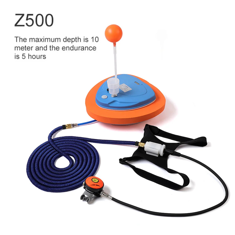 Dive farther with the Tuxing Z500, your portable underwater air companion built for adventurous, extended explorations.